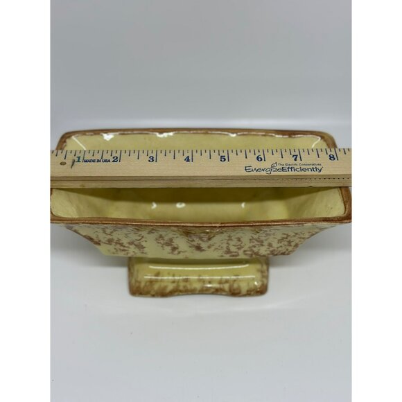 VTG Salem Ceramic Footed Square Planter Mid-Century Bonsai Pot Home Decor Garden - Picture 7 of 8